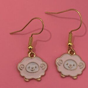 Sheep Earring, Easter Earring, Gift Idea, Silly Earring, Easter Basket Gift
